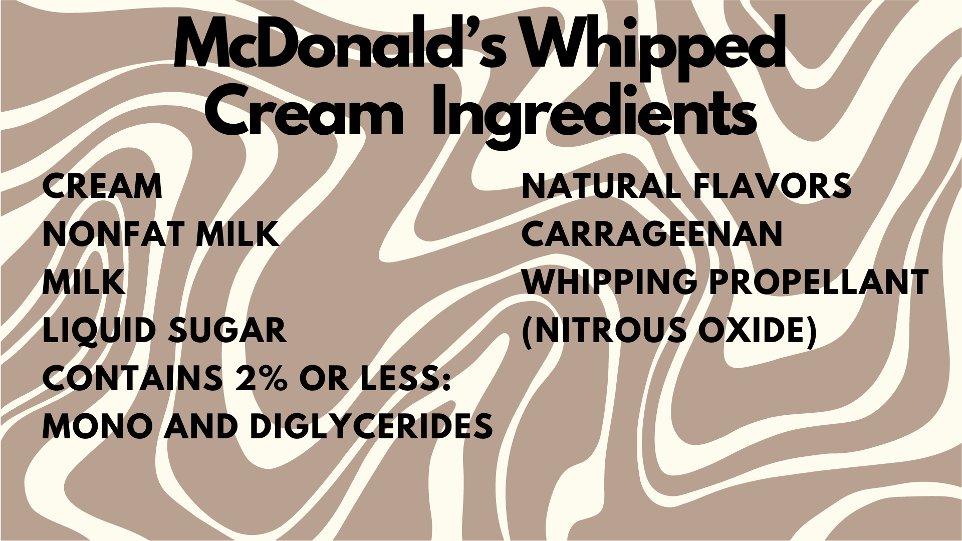 mcdonalds whipped cream ingredients