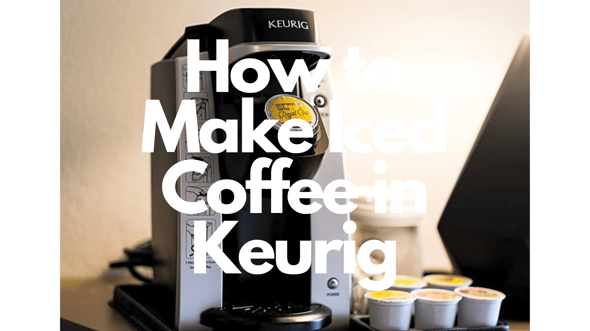 Keurig K Supreme-How To Make Iced Coffee Easily-Step By Step Tutorial 