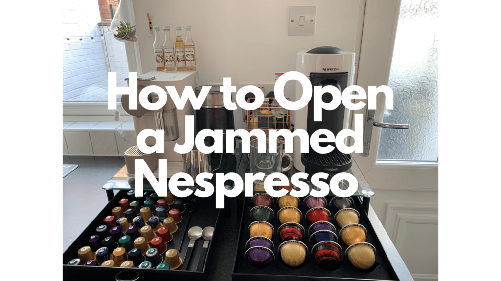 how to open a jammed nespresso machine