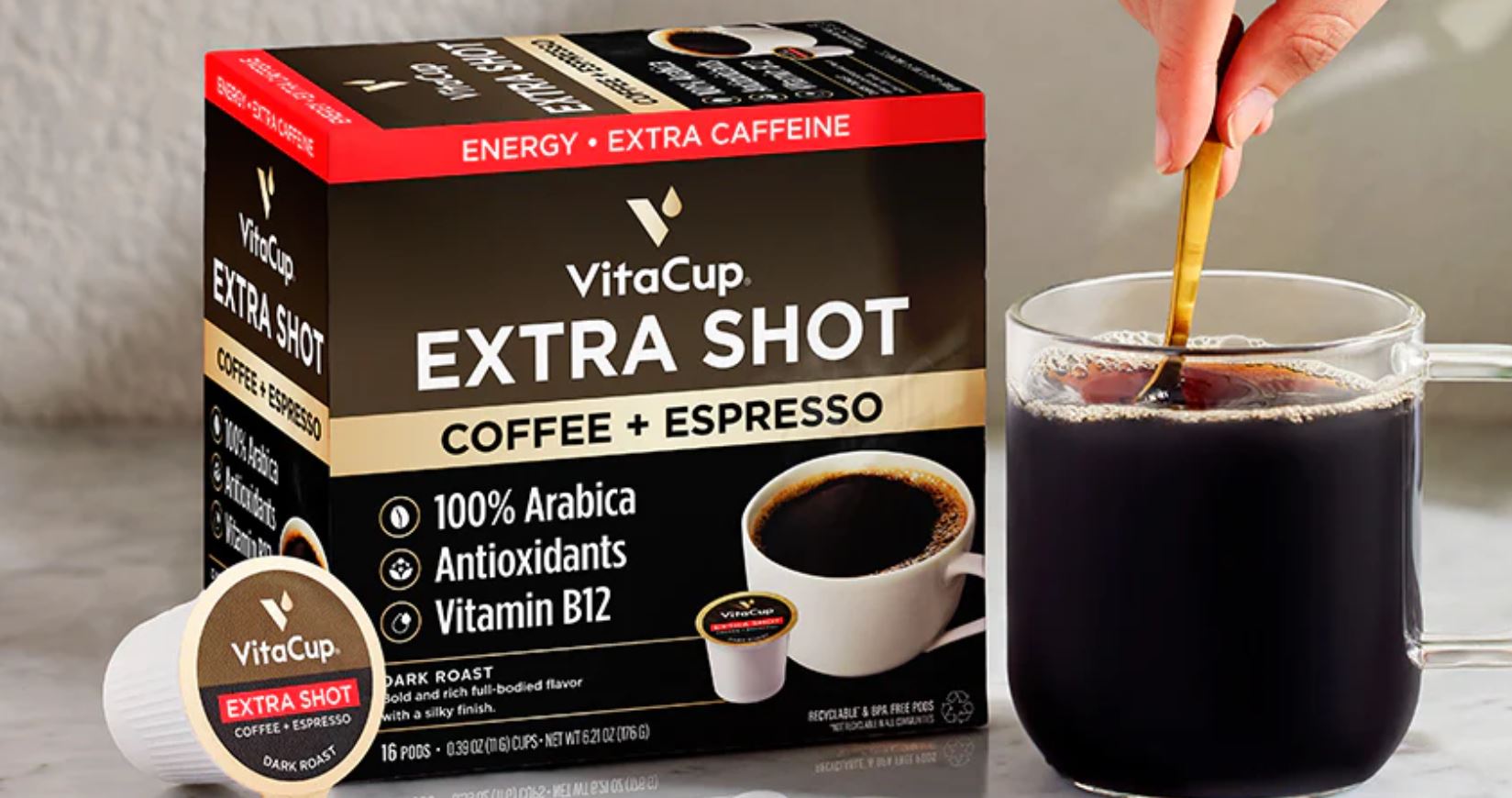 Extra Shot Coffee Pods – VitaCup