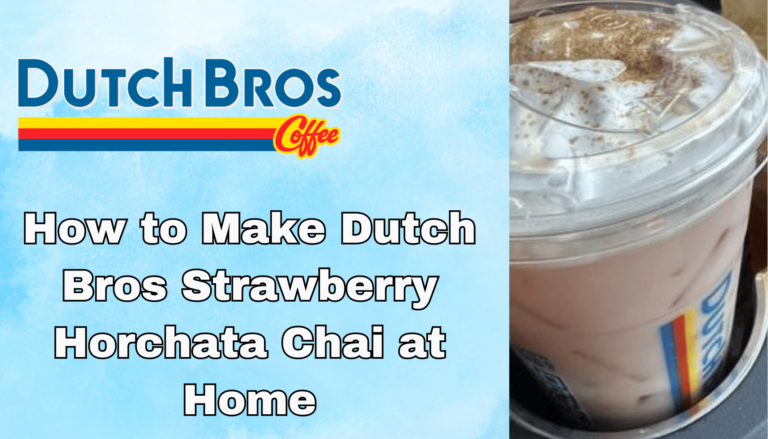 how to make dutch bros strawberry horchata chai at home