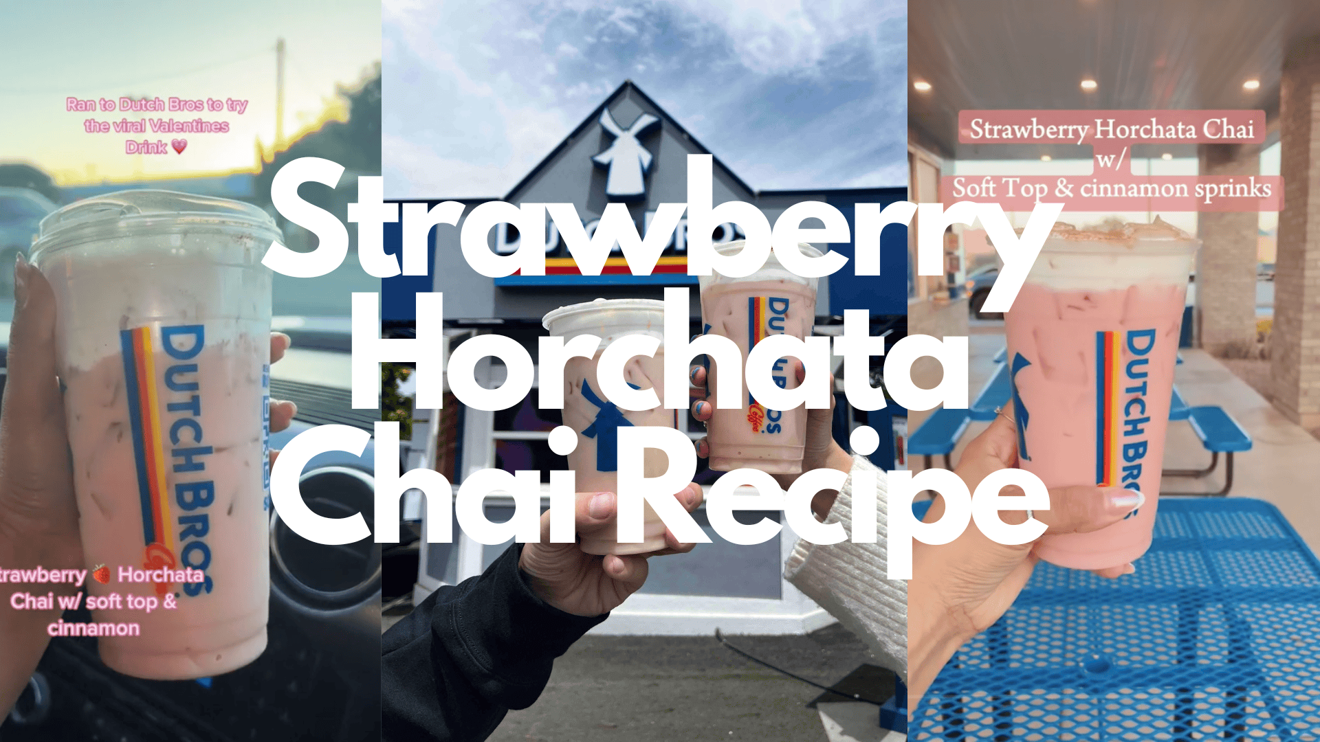 How to Make Dutch Bros Strawberry Horchata Chai at Home