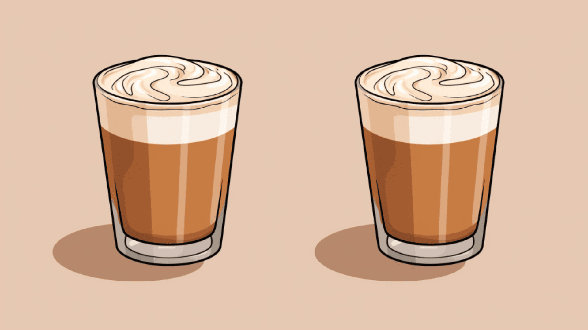 cartoon lattes