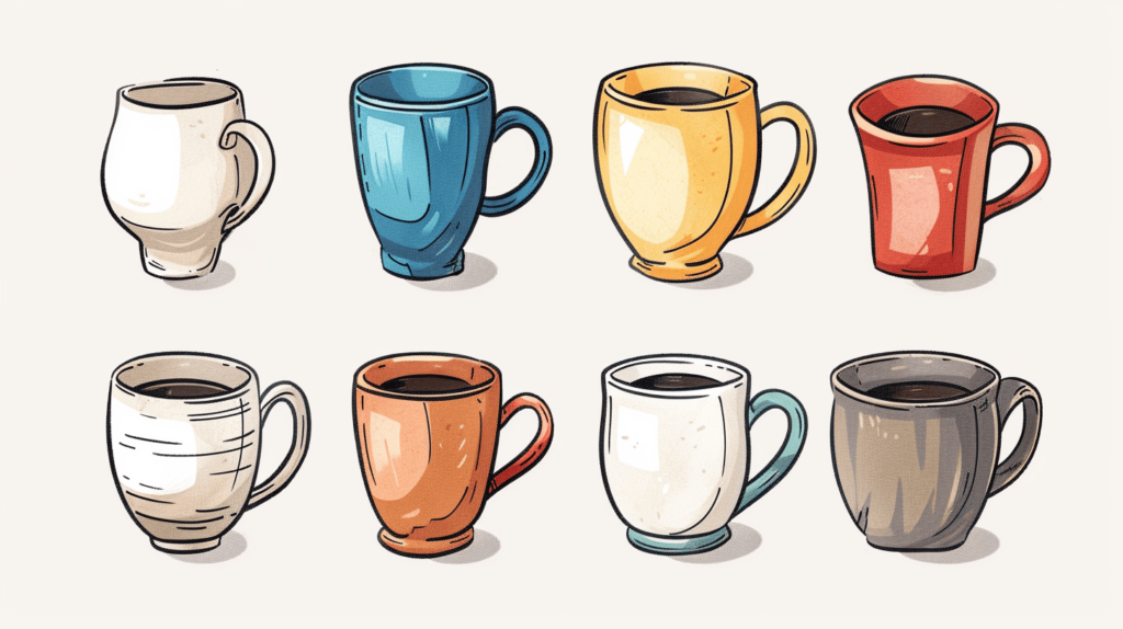 pottery coffee mugs