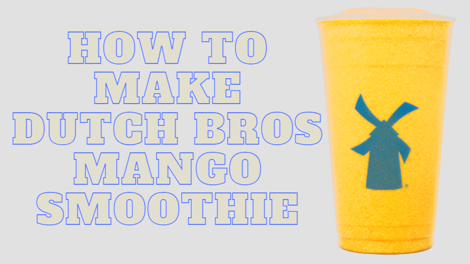 How to make Dutch Bros Mango Smoothie